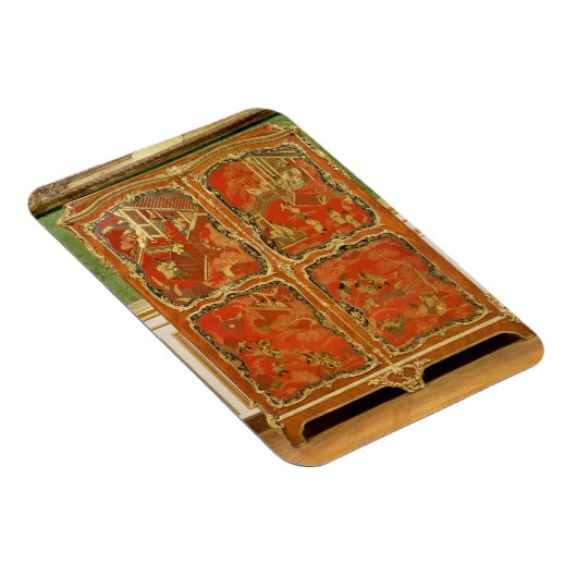 Armoire met vier Chinoiserie-panelen met rode lak Magneet (Rechterzijde)