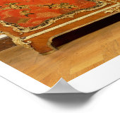 Armoire met vier Chinoiserie-panelen met rode lak Poster (Hoek)