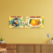 Armona Abrikozen etiket Canvas Afdruk (Insitu (Woonkamer))