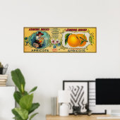 Armona Abrikozen etiket Poster (Thuiskantoor)