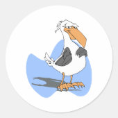 Armondo Albatross Ronde Sticker (Voorkant)