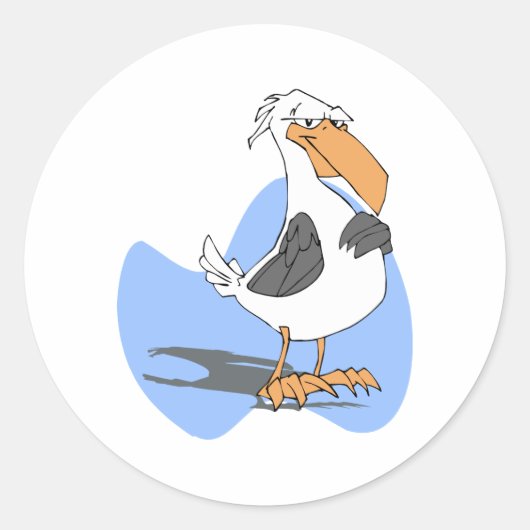 Armondo Albatross Ronde Sticker (Voorkant)