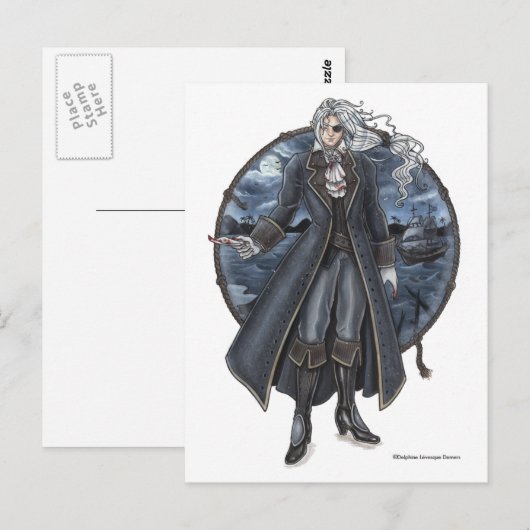 Armond's Letter Gothic Pirate Briefkaart (Voorkant / Achterkant)