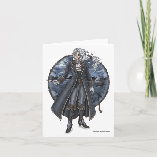 Armond's Letter Gothic Pirate Note Card Kaart (Voorkant)