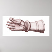 Armor Gauntlet die een uniek oud Afbeelding met sl Poster (Voorkant)
