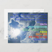 Armor of God briefkaart (Voorkant / Achterkant)