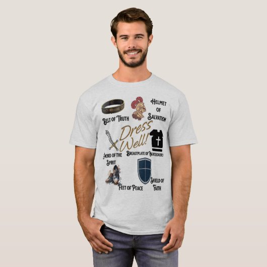 Armor of God Christelijk Mannen Shirt (Voorkant volledig)