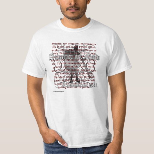 Armor of God Christelijke Merchandise T-shirt (Voorkant)