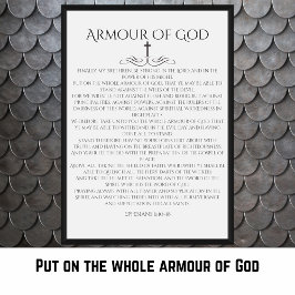 Armor of God Efeziërs 6 10 Decoratief Poster