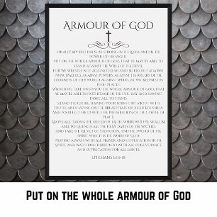 Armor of God Efeziërs 6 10 Decoratief Poster