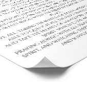 Armor of God Efeziërs 6 10 Decoratief Poster (Hoek)