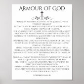 Armor of God Efeziërs 6 10 Decoratief Poster (Voorkant)