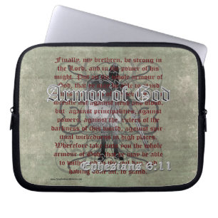 Armor of God, Ephesianen 6:10-18, Christelijk Sold Laptop Sleeve