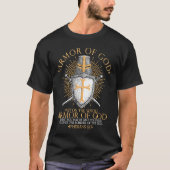 Armor Of God Ephesians 617 Bible Verse Christian T-shirt (Voorkant)