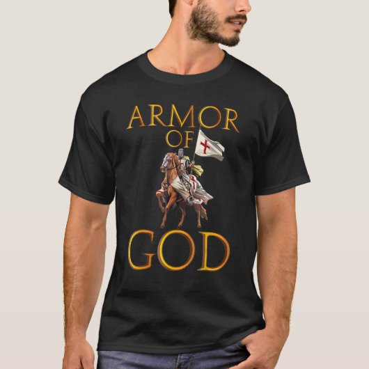 Armor Of God Ephesians Bible Verse Religious Chris T-shirt (Voorkant)