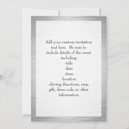 Armor of God Invitation Kaart (Achterkant)