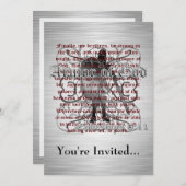Armor of God Invitation Kaart (Voorkant / Achterkant)