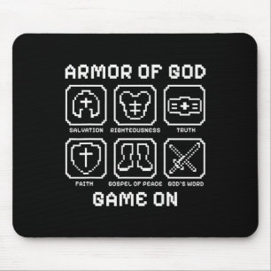 Armor Of God Pixel Faith Christelijk Videospel Gam Muismat
