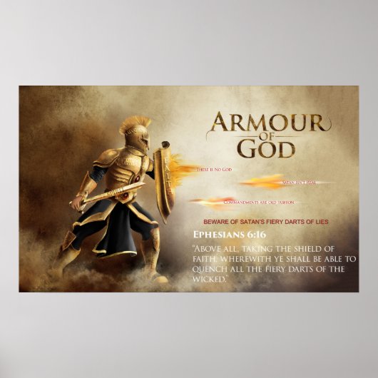 Armor of God Poster - Satan's Lies (Voorkant)