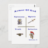 Armor of God-producten Briefkaart (Voorkant / Achterkant)