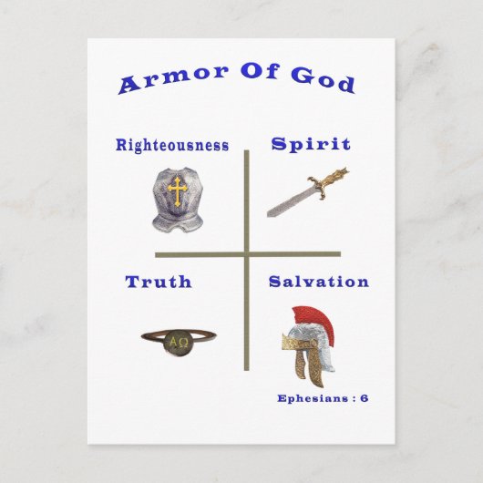 Armor of God-producten Briefkaart (Voorkant)