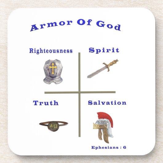 Armor of God-producten Onderzetter (Voorkant)