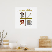 Armor of God-producten Poster (Keuken)