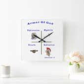 Armor of God-producten Vierkante Klok (Huis)