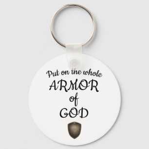 Armor of God Shield Scripture Sleutelhanger