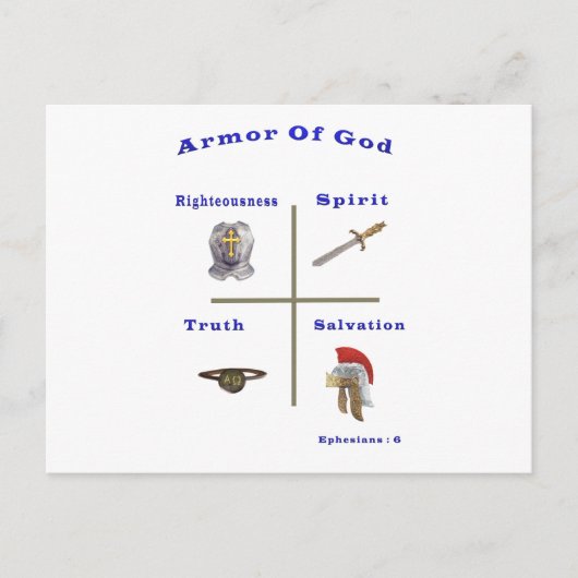 Armor van God Briefkaart (Voorkant)