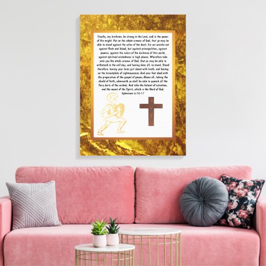 Armor van God Canvas Afdruk (Insitu (Woonkamer))