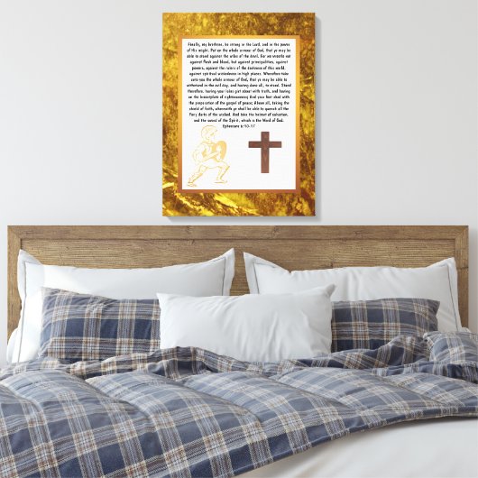 Armor van God Canvas Afdruk (Insitu (Slaapkamer))