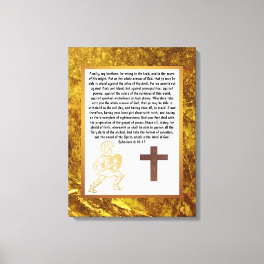 Armor van God Canvas Afdruk (Voorkant)