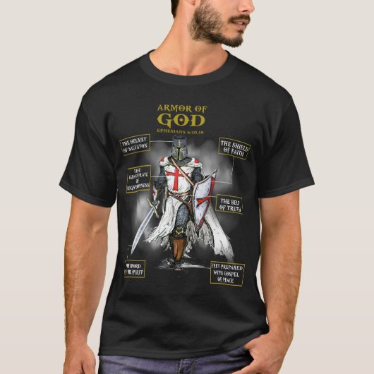 Armor van God Christelijk t Shirt (Voorkant)