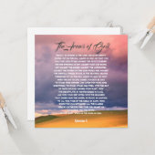 Armor van God, Ephesianen 6 Kaart (Voorkant / Achterkant in situ)