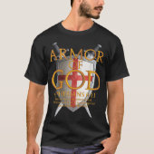 Armor van God Ephesians Bijbel Verse Religieuze Ch T-shirt (Voorkant)