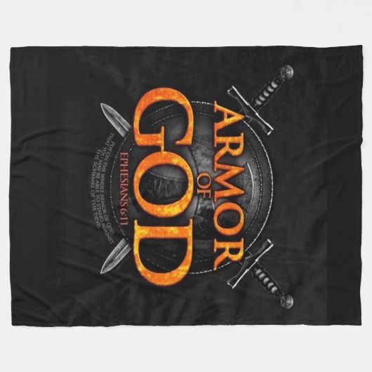 ARMOR VAN GOD FLEECE DEKEN (Voorkant (Horizontaal))