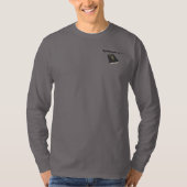 Armor van God Henley Long Sleeve Shirt met Bijbel (Voorkant)