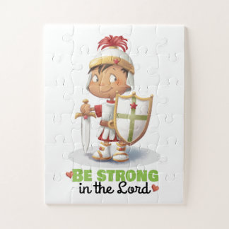 Armor van God jongen "Wees sterk in de Heer" puzze Legpuzzel