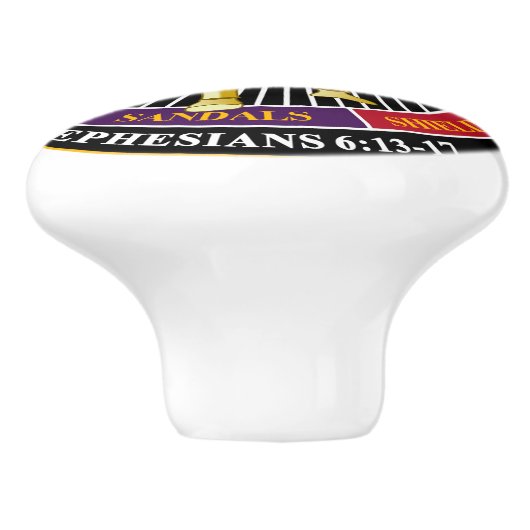 Armor van God Keramische Knop (Zijkant)