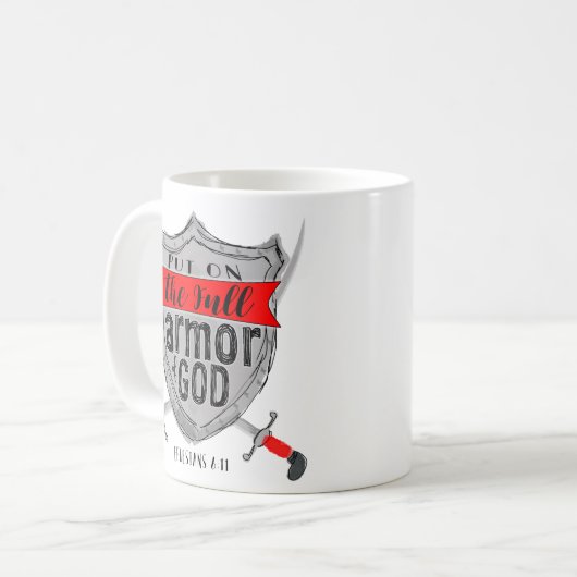 Armor van God Koffiemok (Voorkant links)