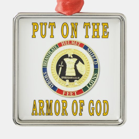ARMOR VAN GOD METALEN ORNAMENT (Voorkant)