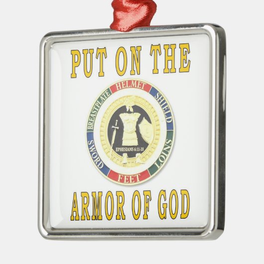 ARMOR VAN GOD METALEN ORNAMENT (Links)