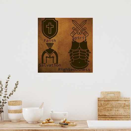 Armor van God Poster (Keuken)