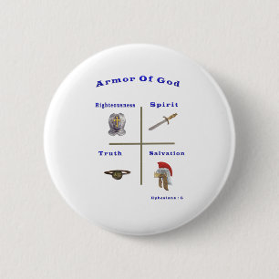 Armor van God Ronde Button 5,7 Cm