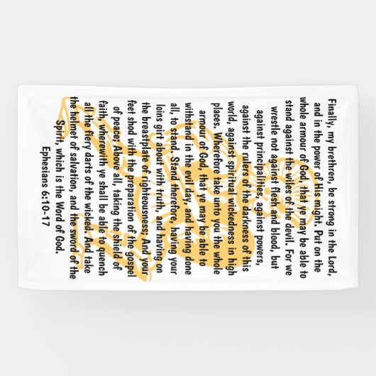 Armor van God Spandoek (Horizontaal)