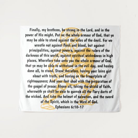 Armor van God Wandkleed (Voorkant (horizontaal))