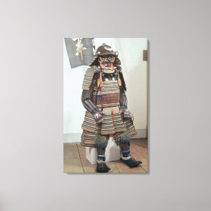 Armor van Samurai Warrior Canvas Afdruk