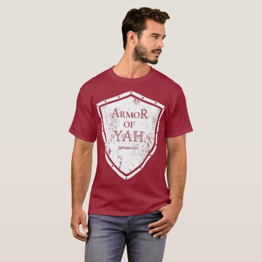 Armor van Yah Hebrew Yahweh Torah Jewish T-shirt (Voorkant volledig)