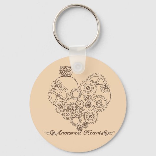 Armored Hearts Steampunk Sleutelhanger (Voorkant)